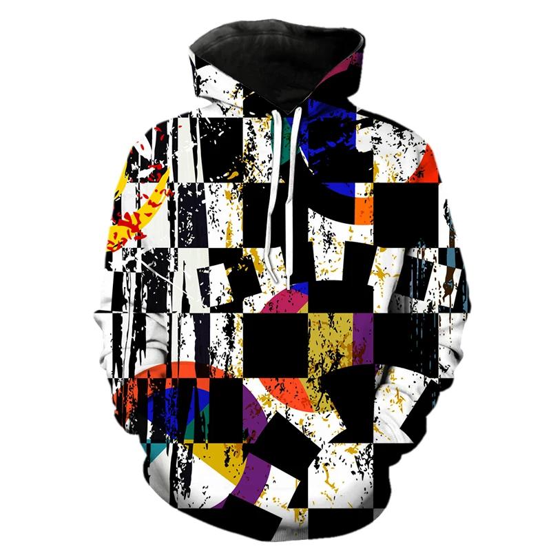  ĵ Ƽ  3D Ʈ Streetwear ϶ Ǯ     Tracksuit Oversized Hoodie Men clothing